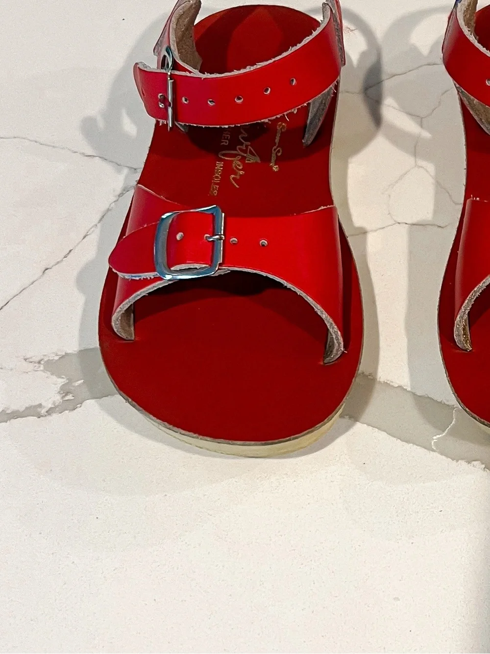 Saltwater Red Sun San Surfer Adjustable Buckle Sandals Toddler Sz 10